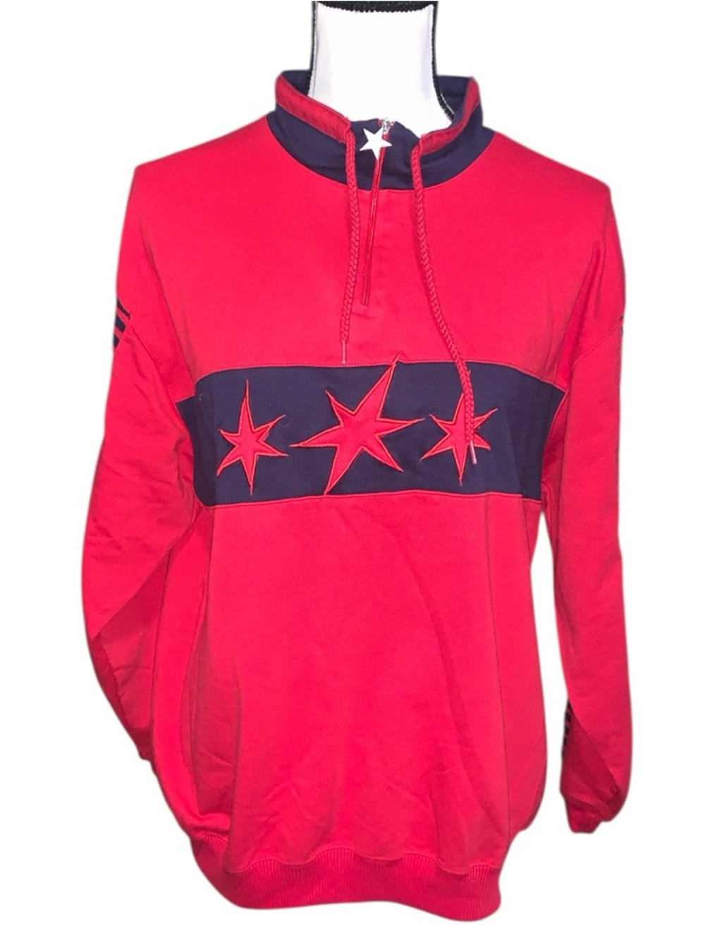 Blast 1/4 Zip Pullover Sweatshirt with Star Chest Panel Star Zipper